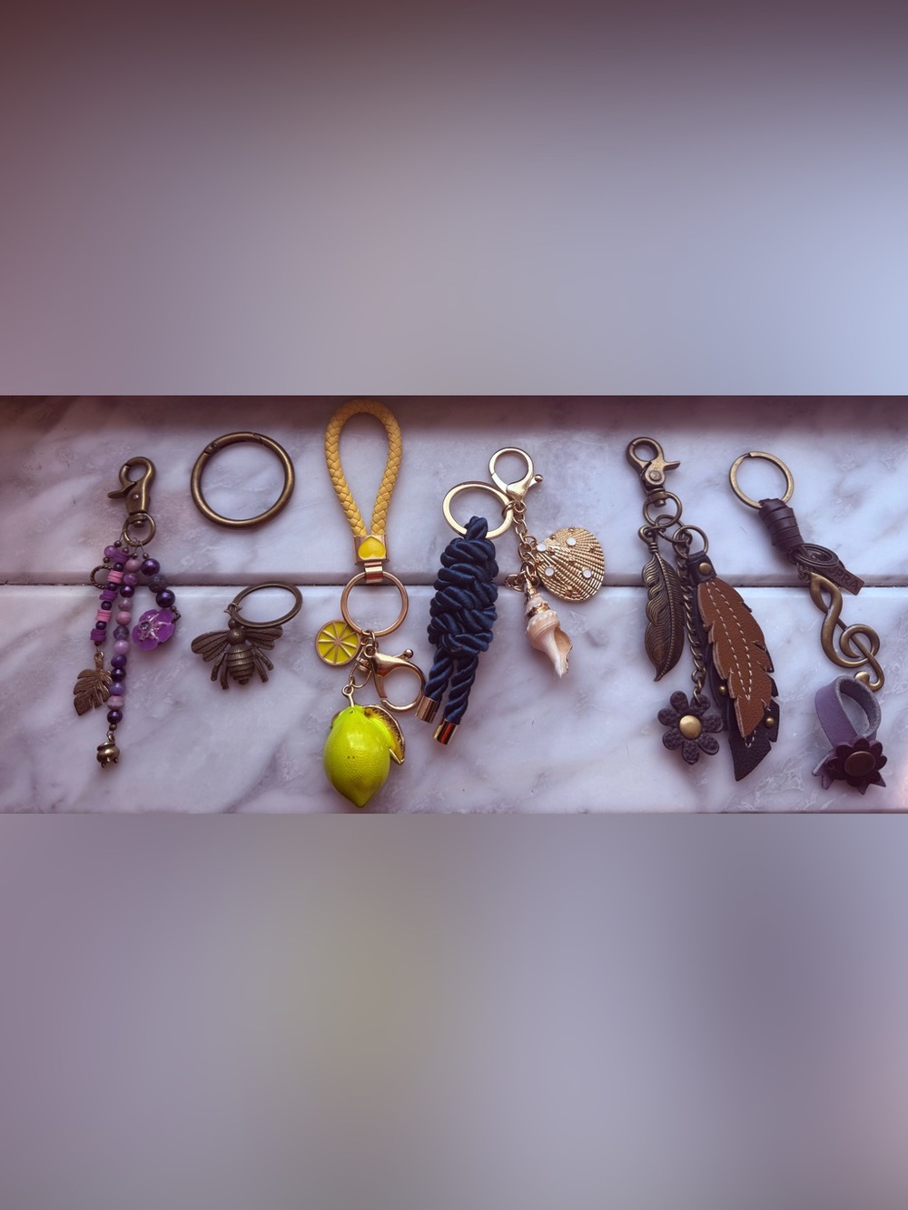 Collection Set Bundle Keychains Bag Charms Flair for Portland Leather etc